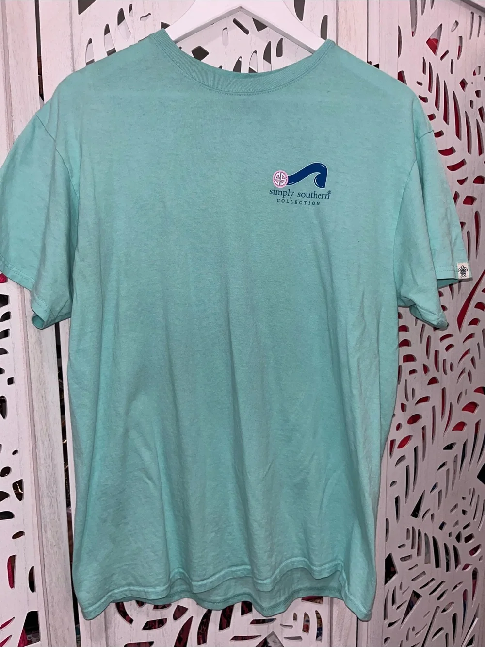 Simply Southern Mint Green 'Live Like A Local' Dog Graphic Tee